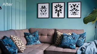 Before & After: Family TV Room Makeover