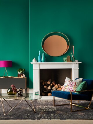 Choose warm hues for a cosy living space