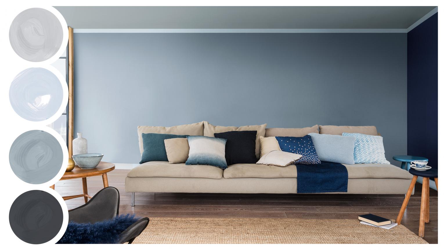 Dulux Denim Drift Living Room