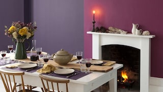 Entertain in style with a cosy dining room