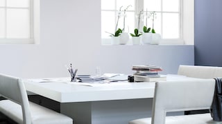 Mix violet shades for a versatile space