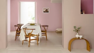 Show off floral pinks with laid-back neutrals