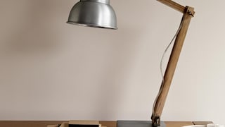 Tinted neutrals fill an office with warmth