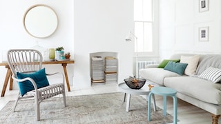 Use subtle whites for a light-filled space