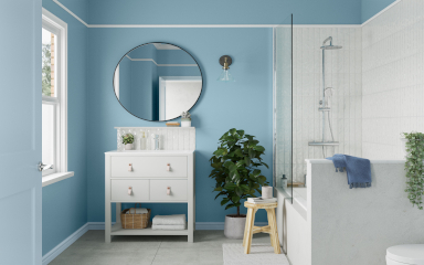 Blue Bathrooms - Light & Dark Blue Decorating & Paint Ideas | Dulux