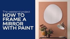 Micro makeover: How to frame a mirror with paint