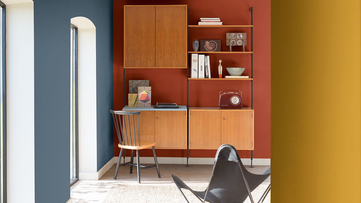 Color blocking living-room