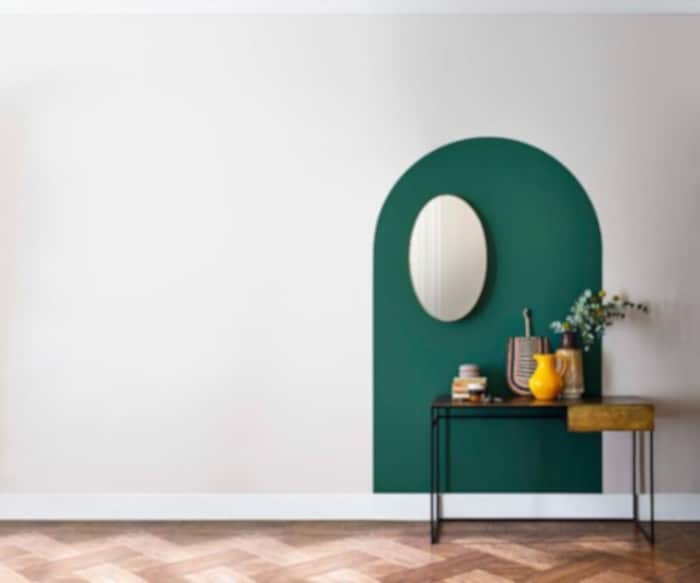 Dulux Blush Pink wall living room