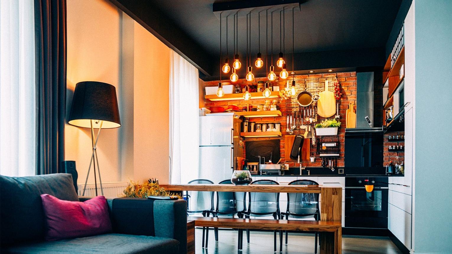 How To Decorate an Open Plan Kitchen Living Room