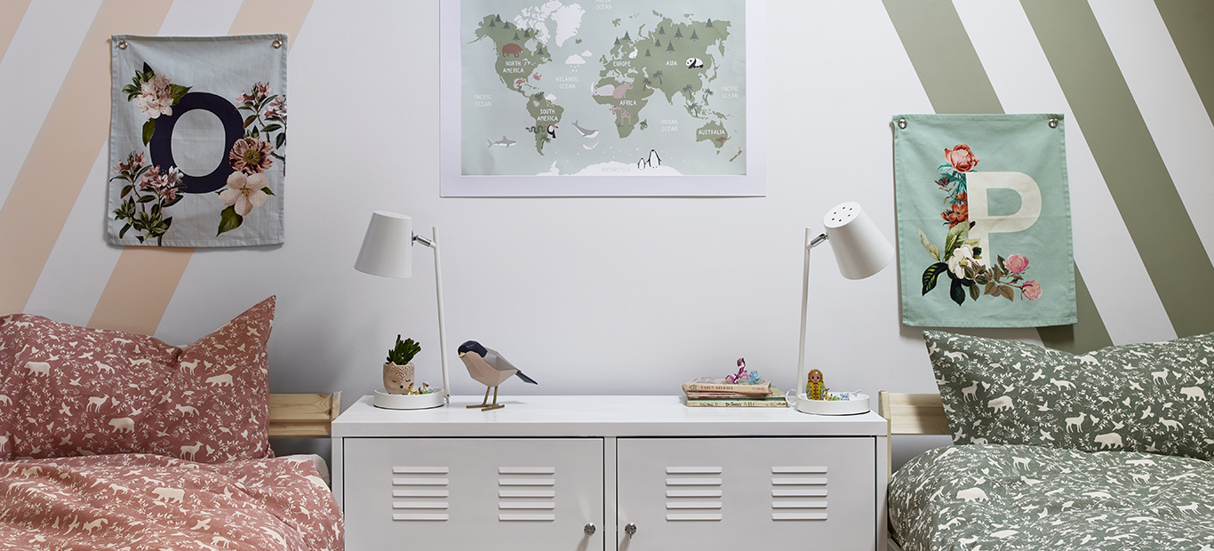 Shared Kids Bedroom Designs | Double Duty Colour Schemes