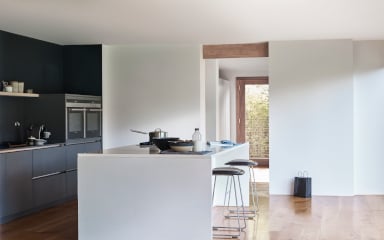 Kitchen with different shades of grey