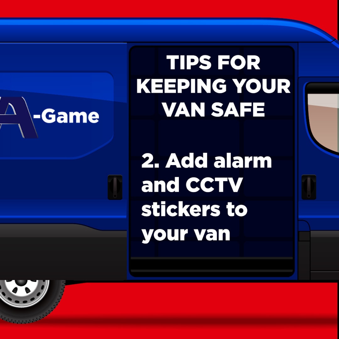 Add alarms to your van to deter thieves