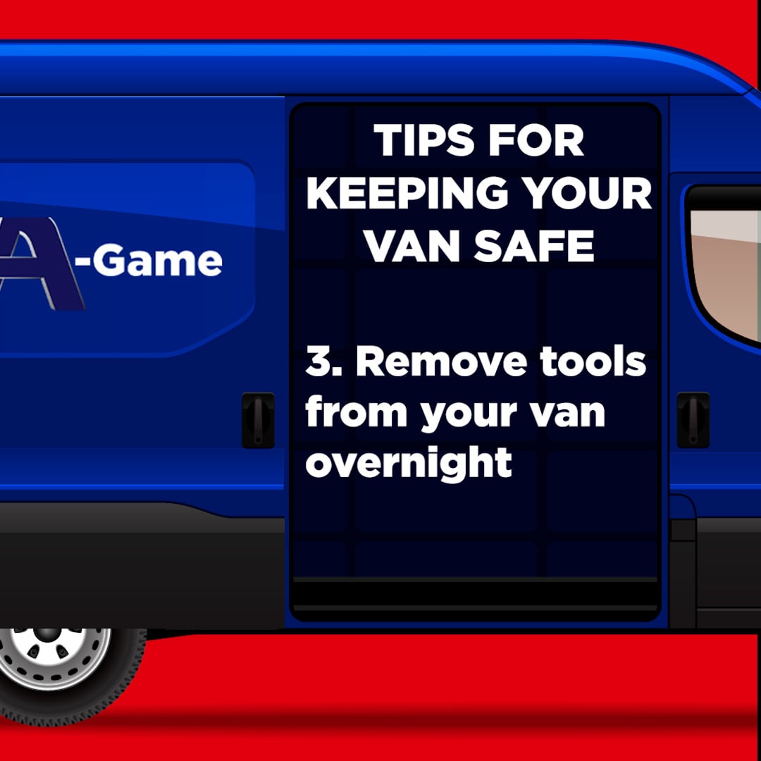 Remove tools from your van for safety