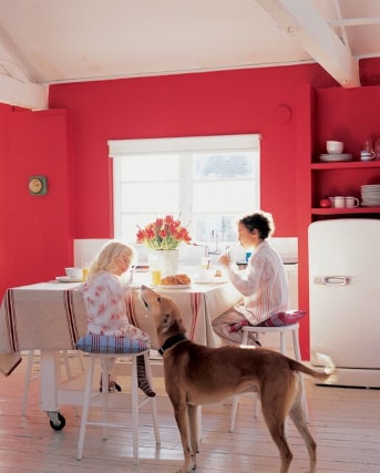 Red kitchen