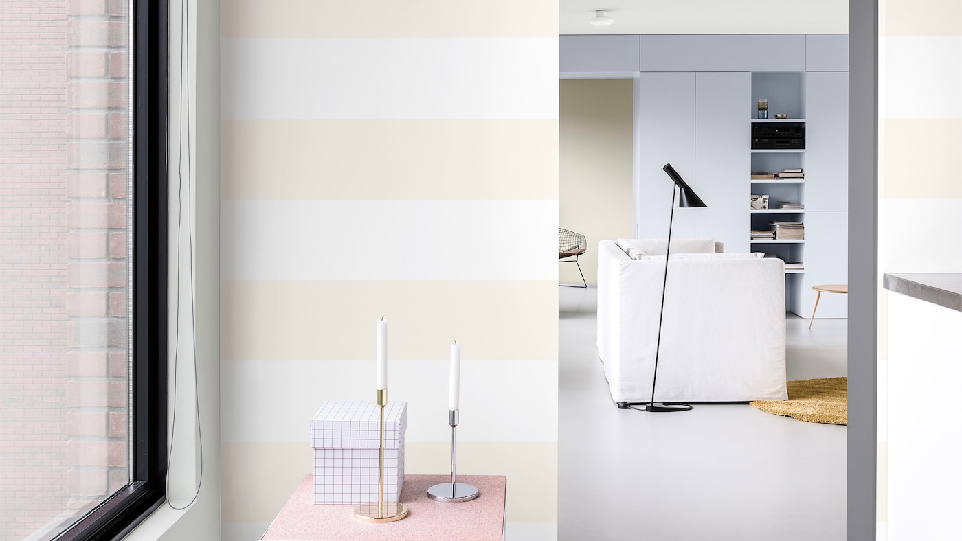 phòng khách phối màu trắng Dulux 