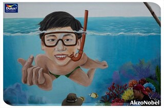 Đảo Lý Sơn sáng bừng với tranh bích họa