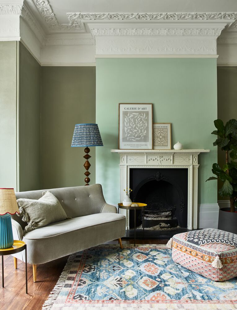 Mint color walls