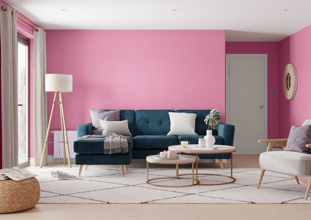 Màu tường hồng