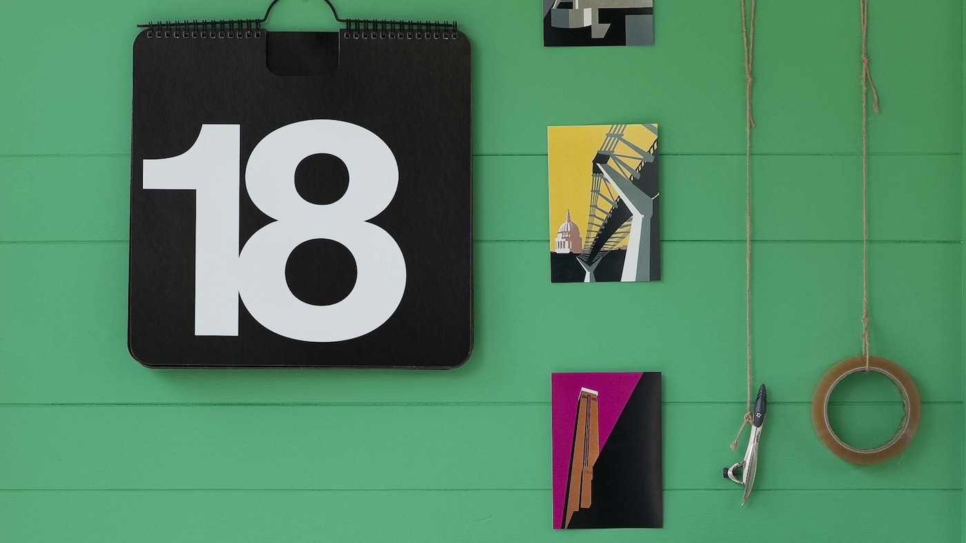 Add accents of hot pink to fresh green + colours and products
