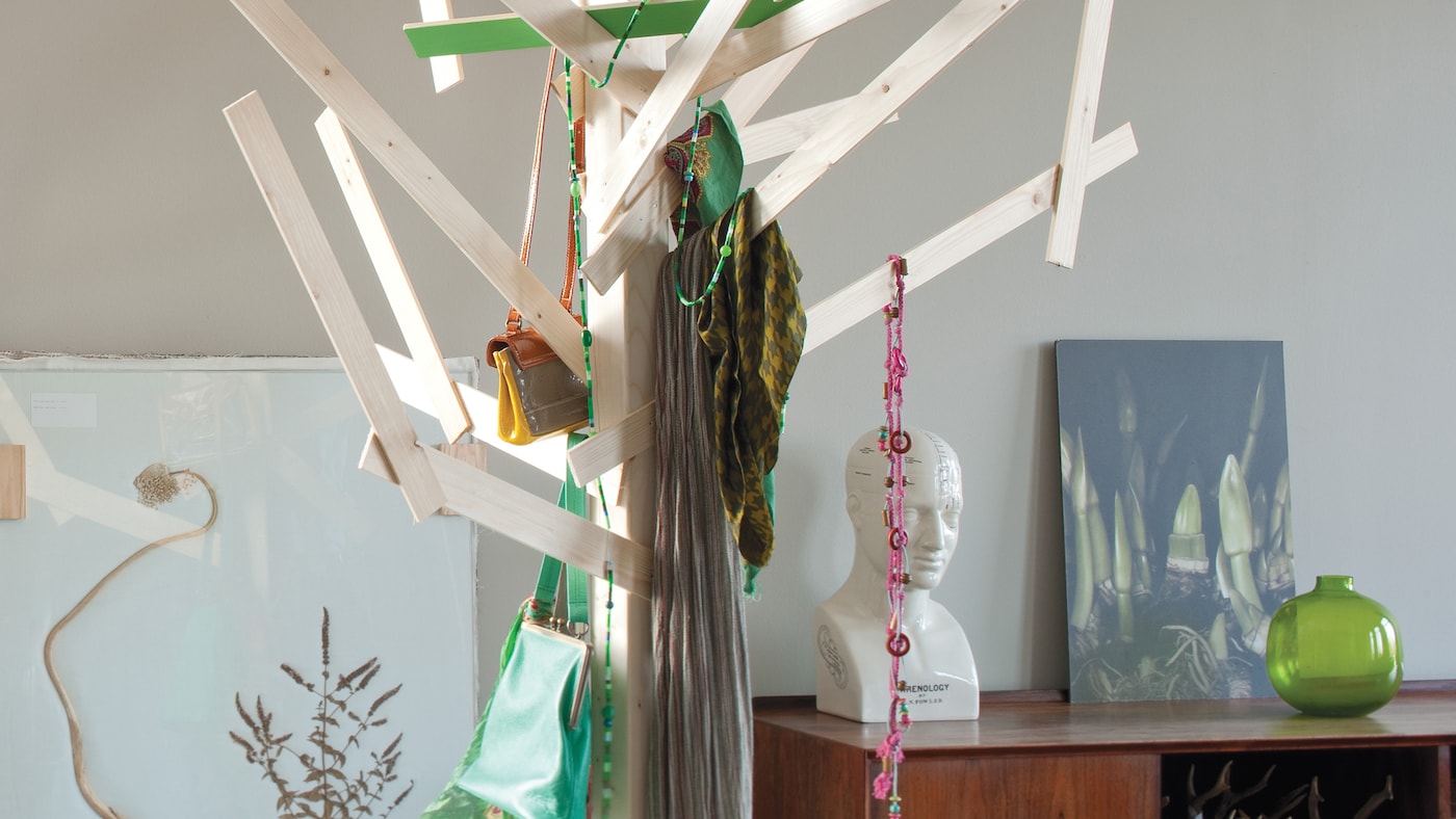 Add green highlights to cool stone grey + colours and products
