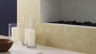 Balance moody blue with pale yellow