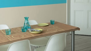 Be bold with blue in the dining room