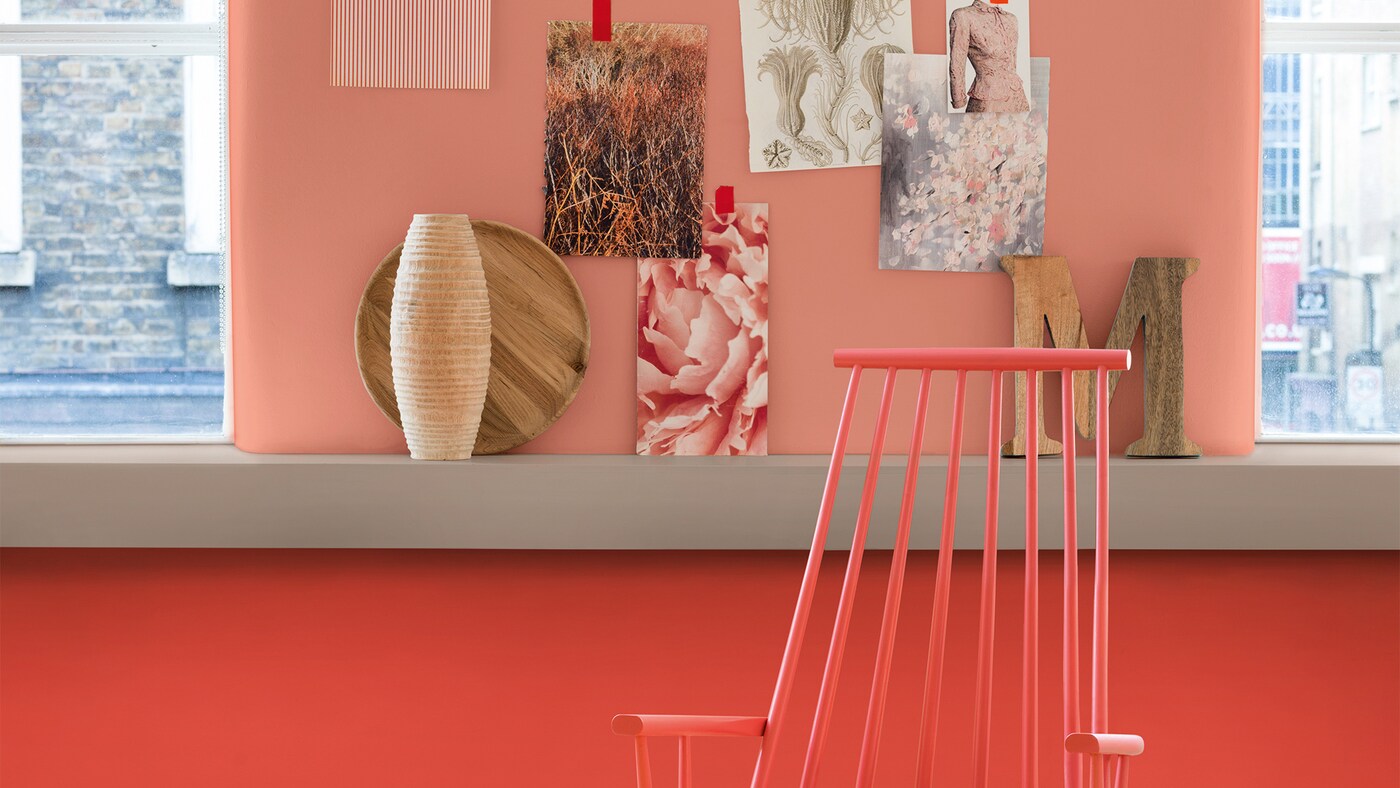 Colour blocking is a playful way to highlight a feature or simply dress up an empty wall. Contrast subtle and bright colours for a statement look.