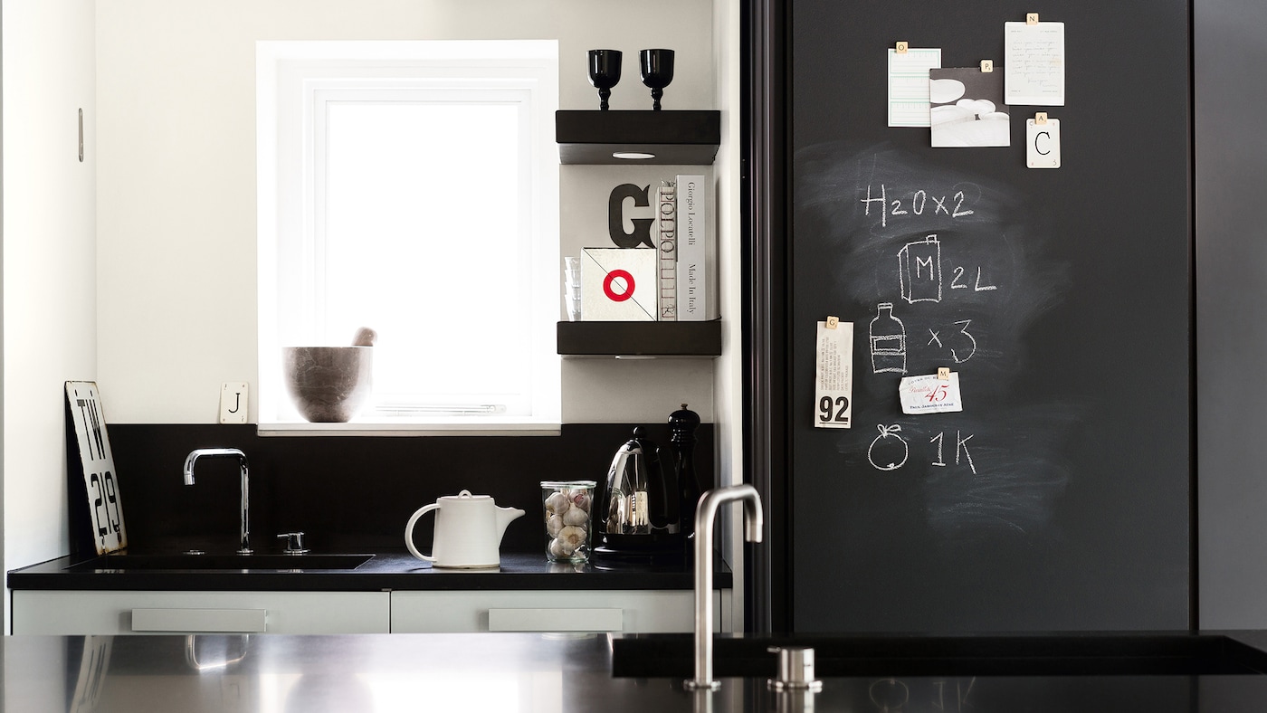 Add a daring shot of Chanel-inspired black to add timeless sophistication to any room.