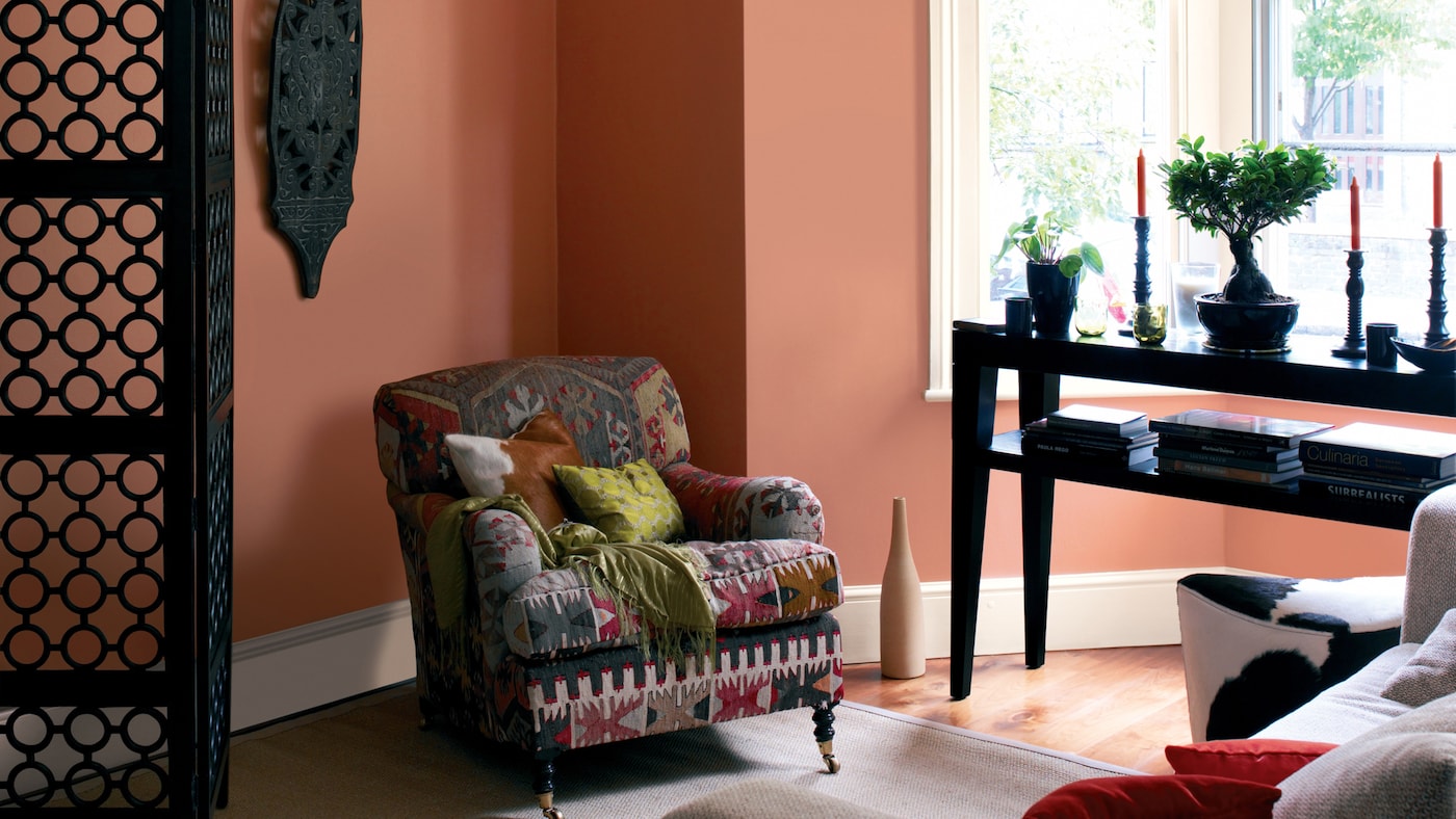 Get a global vibe with warm, earthy shades + colours and products