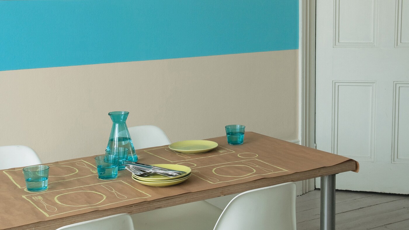 Have fun with bright, vivid accents+ colours and products
