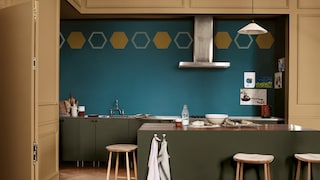How to paint a honeycomb design on your wall