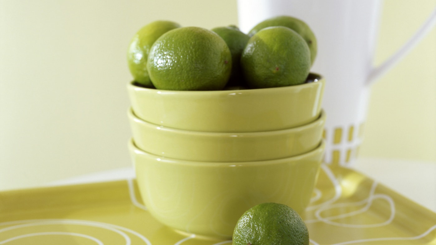 Invigorate a space with zesty lime green + colours and products
