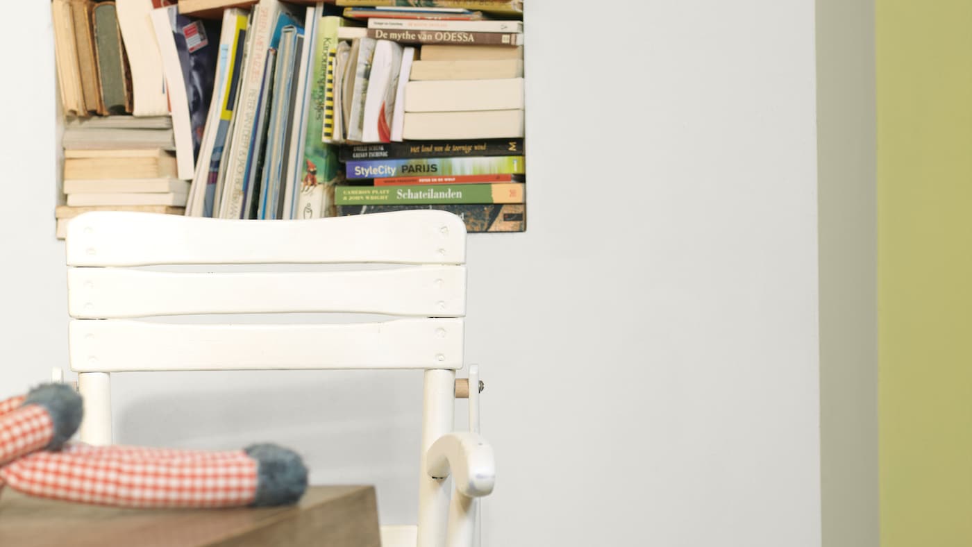 Liven up grey with contrasting green + colours and products
