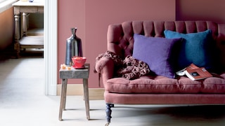 Use dusky pink to create an intimate mood