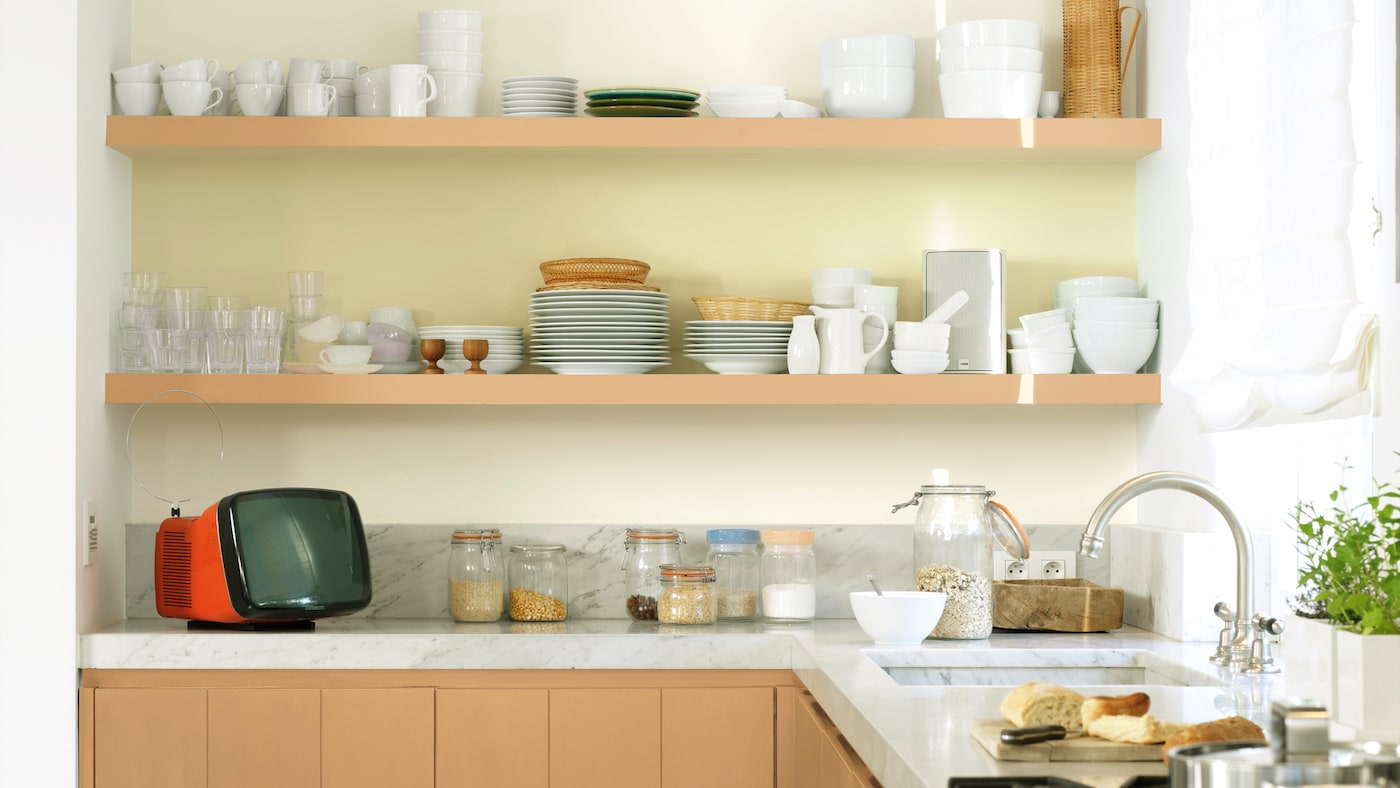 Wake up to a bright, happy kitchen+ colours and products
