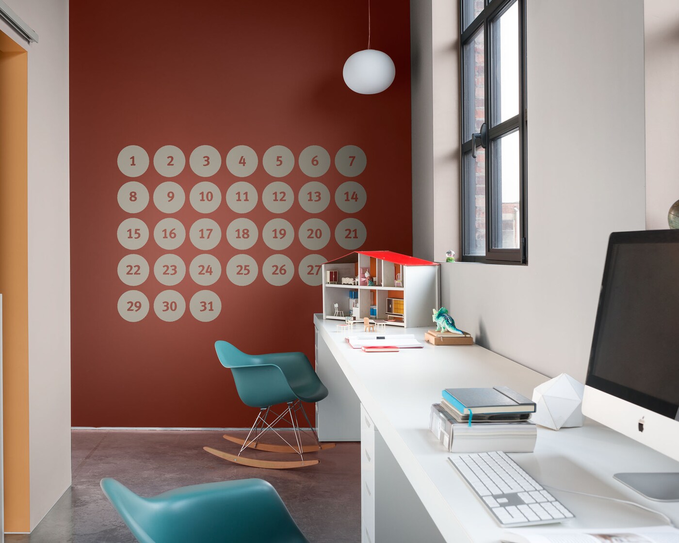 A calendar motif for your study