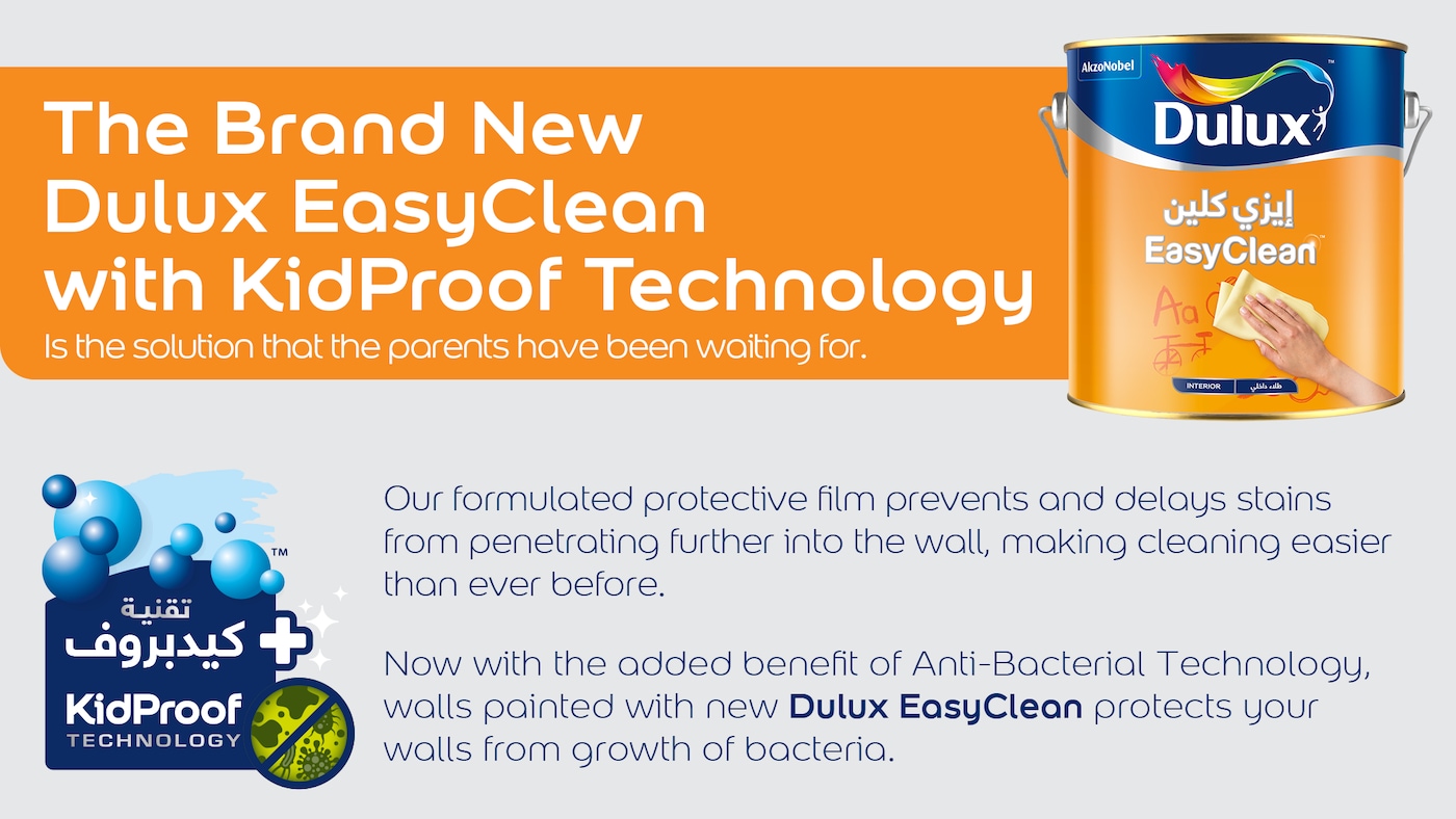 Dulux EasyClean with Kidproof technology