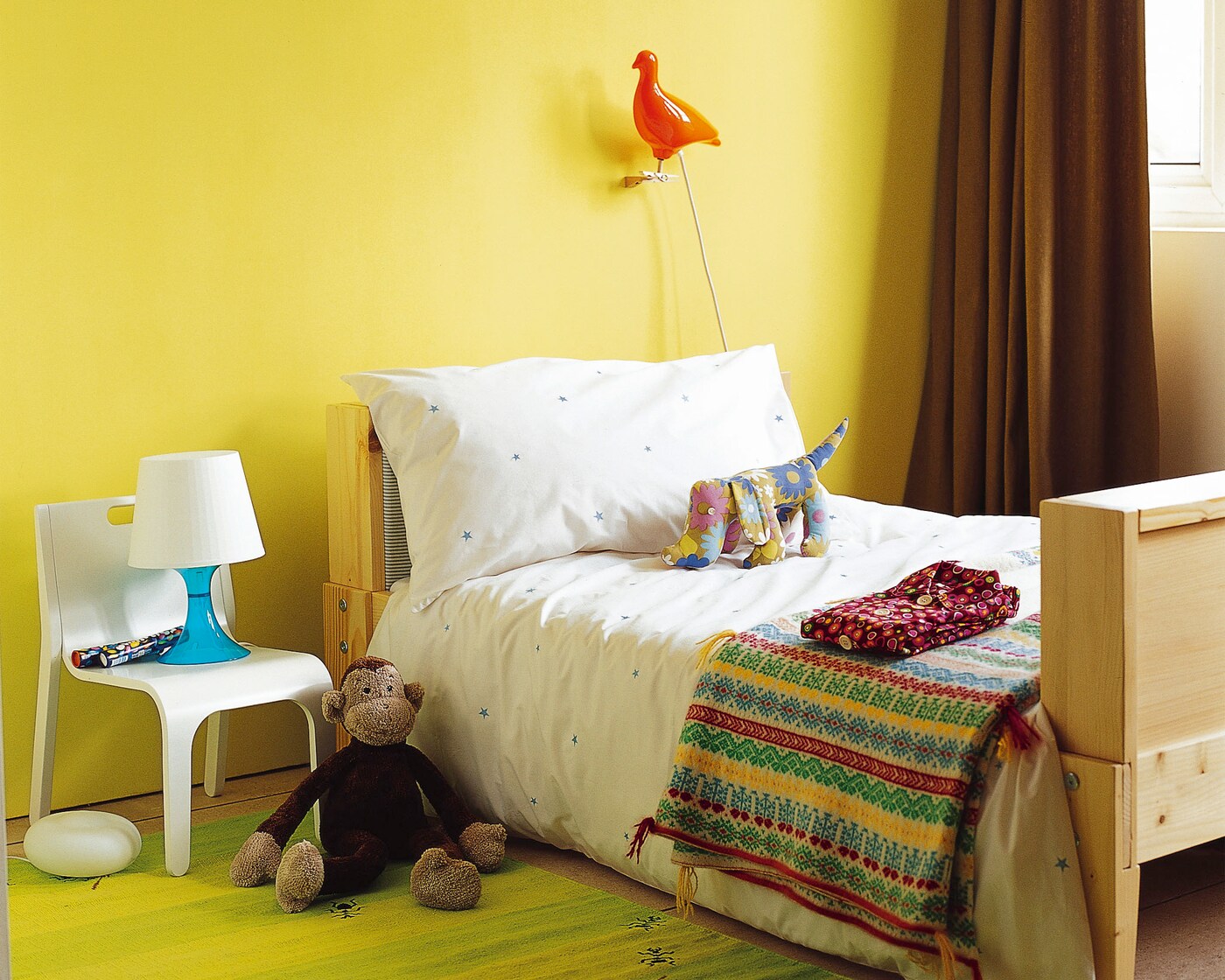 Try yellow in your kid’s bedroom for a sunny, feel-good look