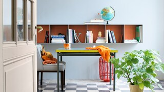 Set a dreamy mood with tranquil blue walls