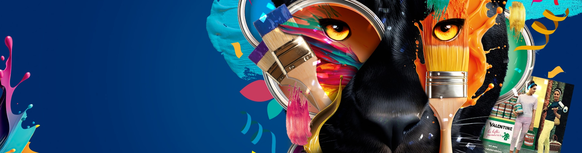 Bannière anniversaie 100 ans Dulux Valentine