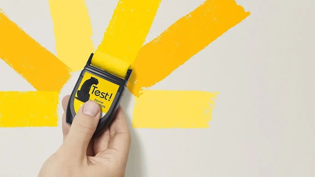 Testeur jaune printemps