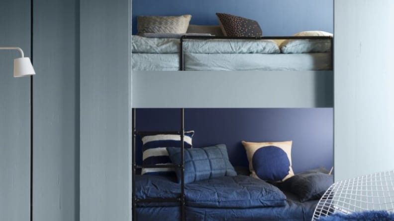 chambre enfant peinture laque valénite bleu gris