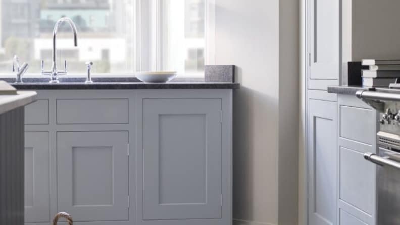 cuisine peinture laque valénite blanc & gris building