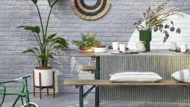 salle à manger peinture laque valénite vert basque