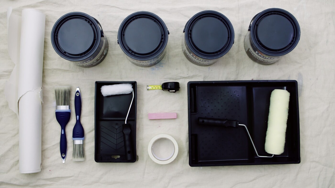 Comment peindre une chambre pour enfant Jungle - visuel outils