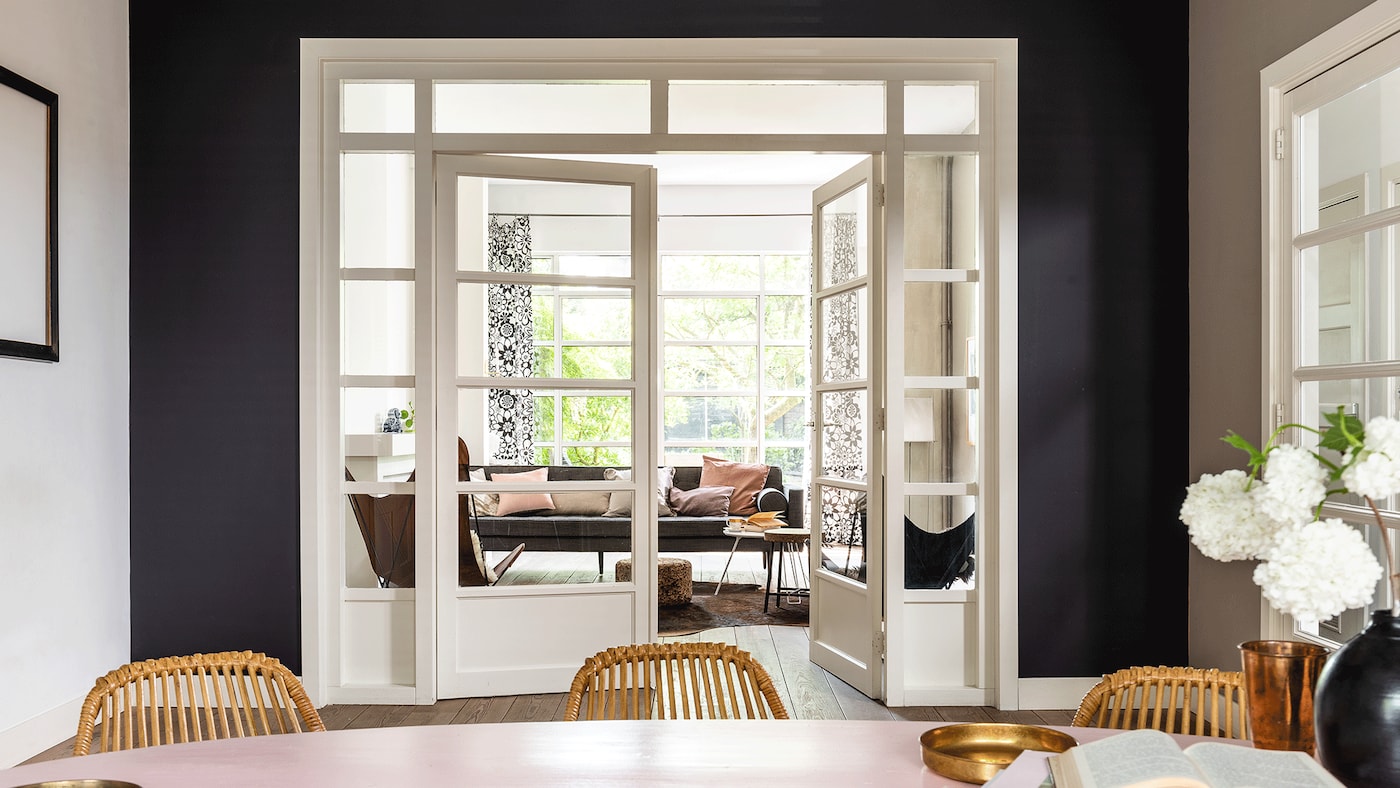 Salon en Le Blanc et Le Noir Si Simple !