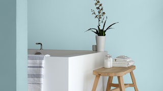 Salle de bain d’inspiration marine en bleu et vert