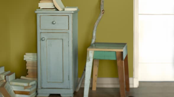 meuble gris peinture chalk paint meuble