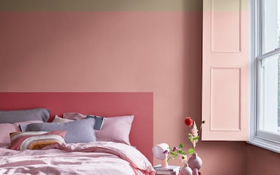 CHAMBRE MUR VIEUX ROSE