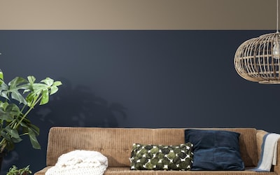 SALON MUR BLEU INDIGO